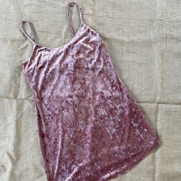 Forever 21 Crushed Velvet Sleeveless Mini Dress - Picture 2 of 4